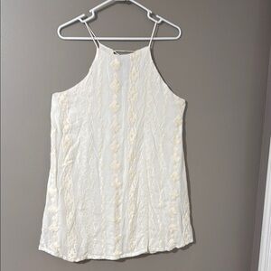 Dainty Hooligan Ivory Textured Mini Dress